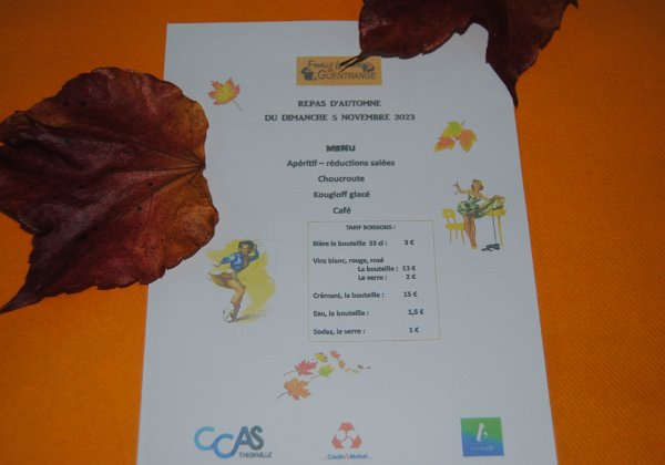 Repas d'automne 2023